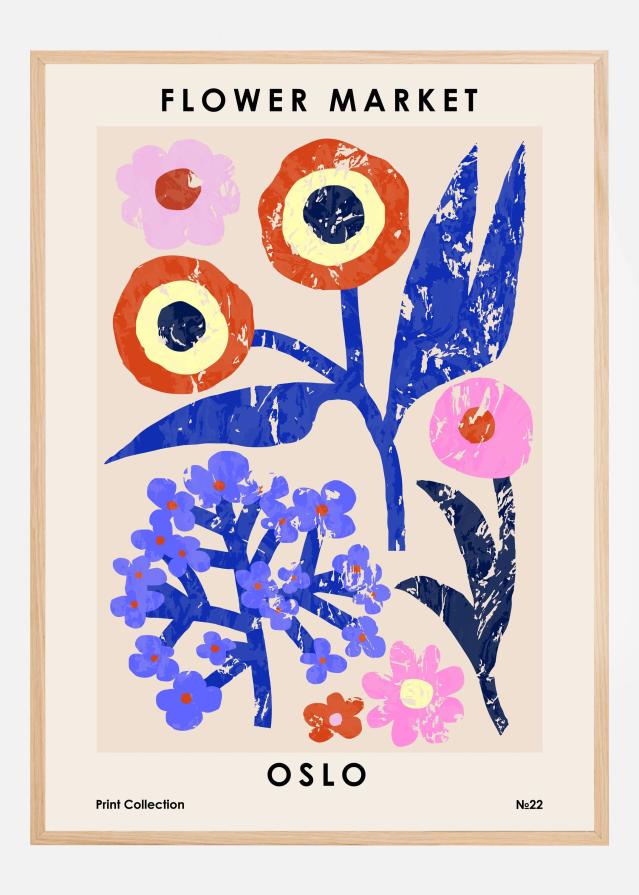 Flower Market. Oslo Постер