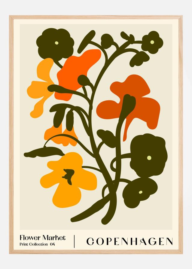 Flower Market. Copenhagen Постер