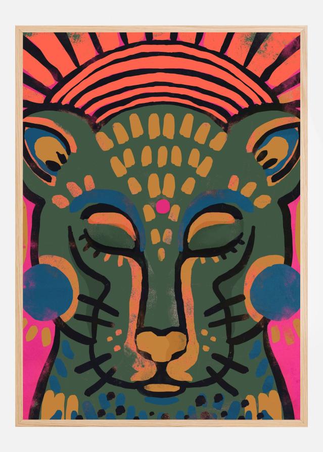 Tiger (Colored Version) Постер