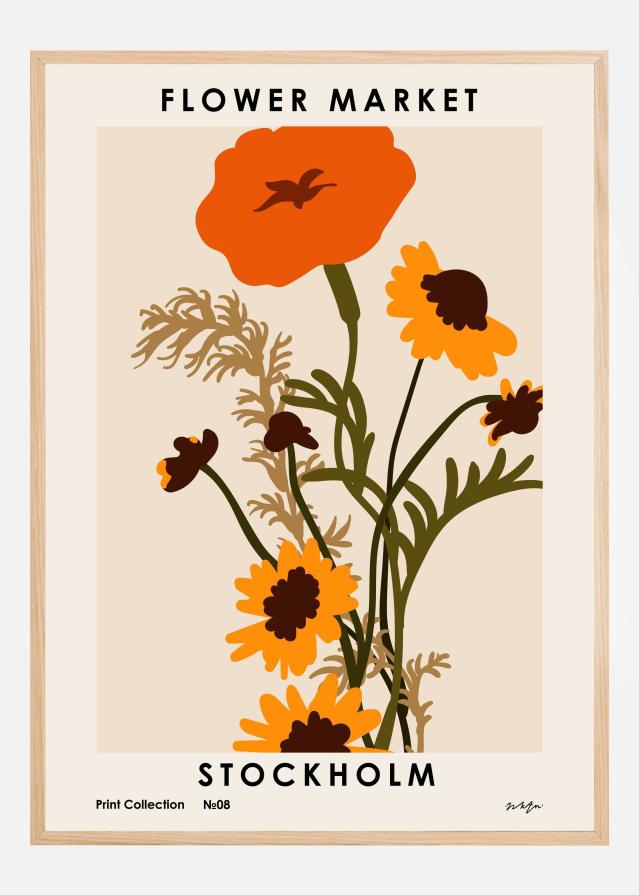 Flower Market. Stockholm Постер