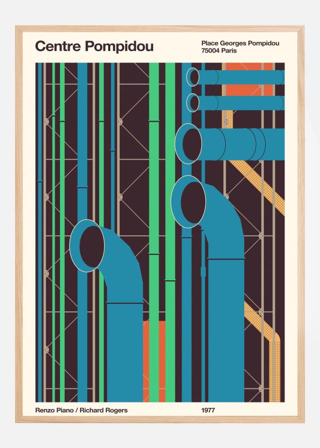 Pompidou Постер