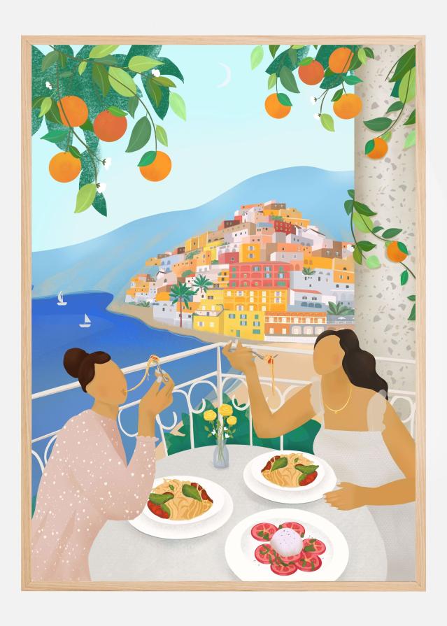 Girls in Positano Постер