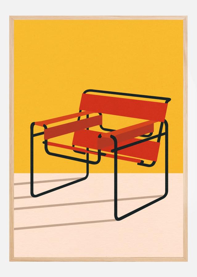 Wassily Chair Marcel Breuer Постер