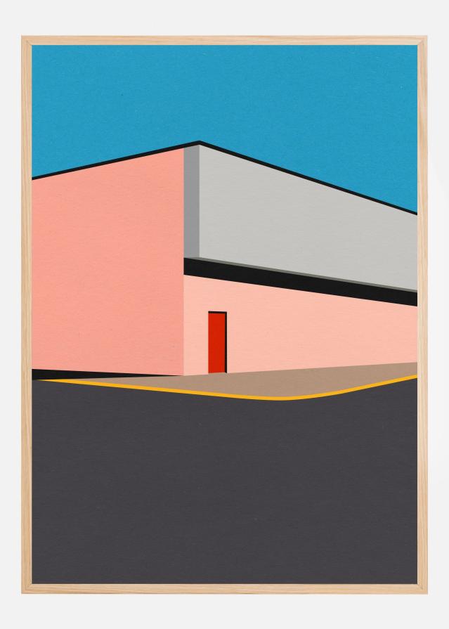 Warehouse Illustration Постер