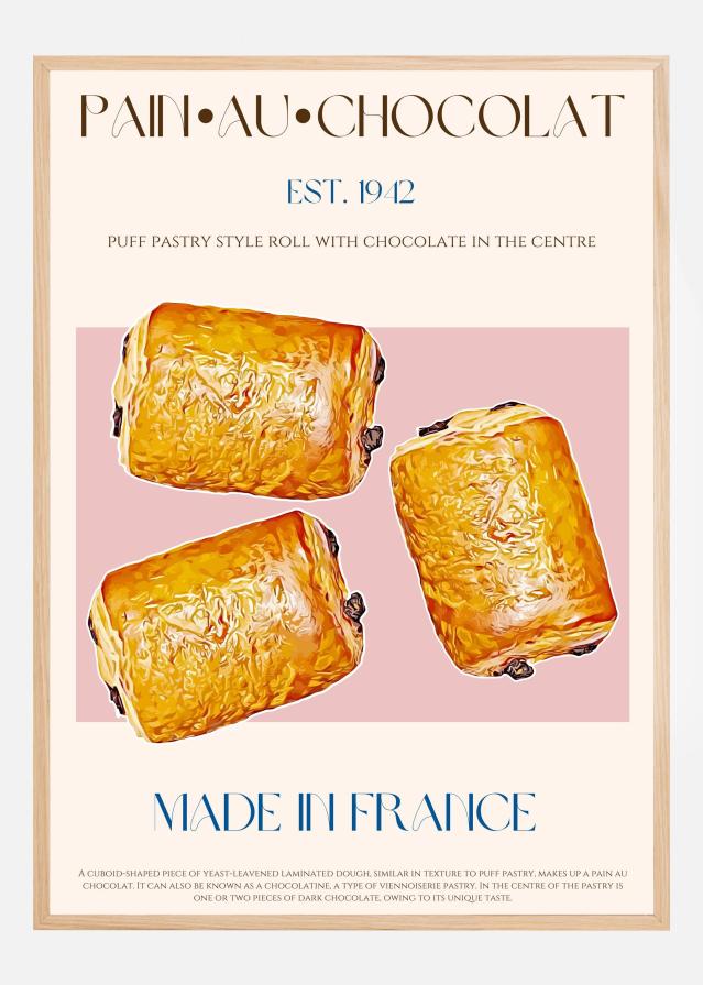 Pain Au Chocolat Print Постер