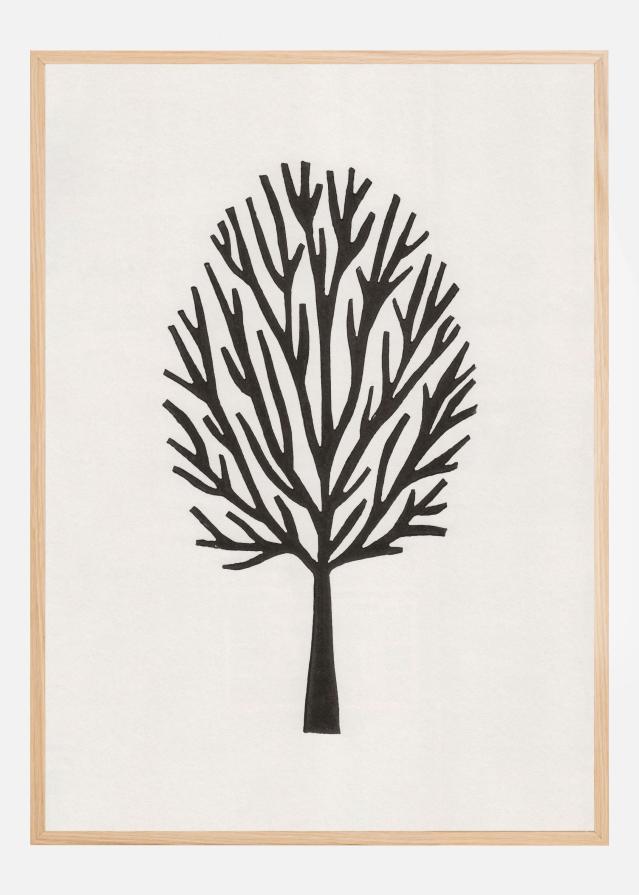 Linocut Tree #3 Постер