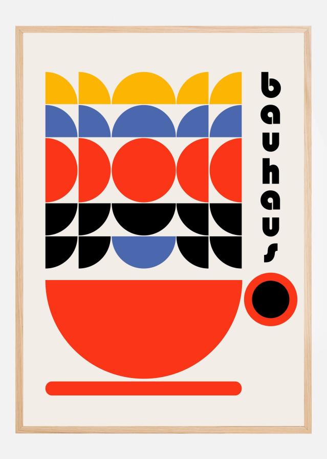 Bauhaus Coffee 70s Decor Постер