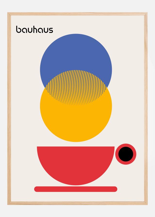 Bauhaus Coffee Abstract Постер