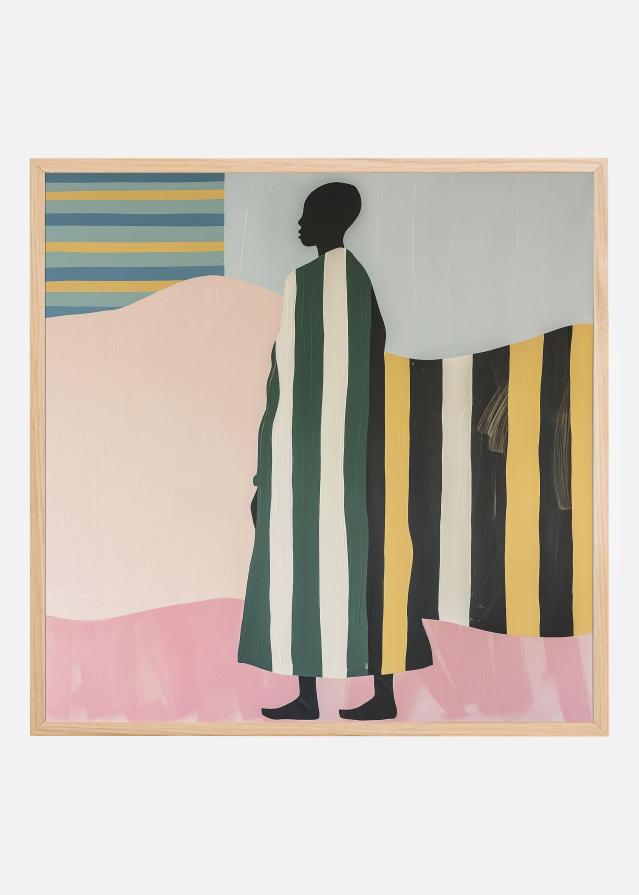 Man In Stripes Постер