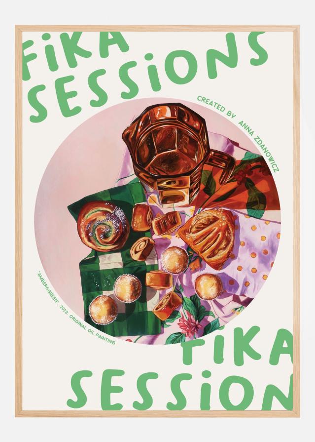 Amber and Green Постер