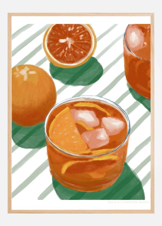 Pandc Cocktailandstripes Copy 2 Постер