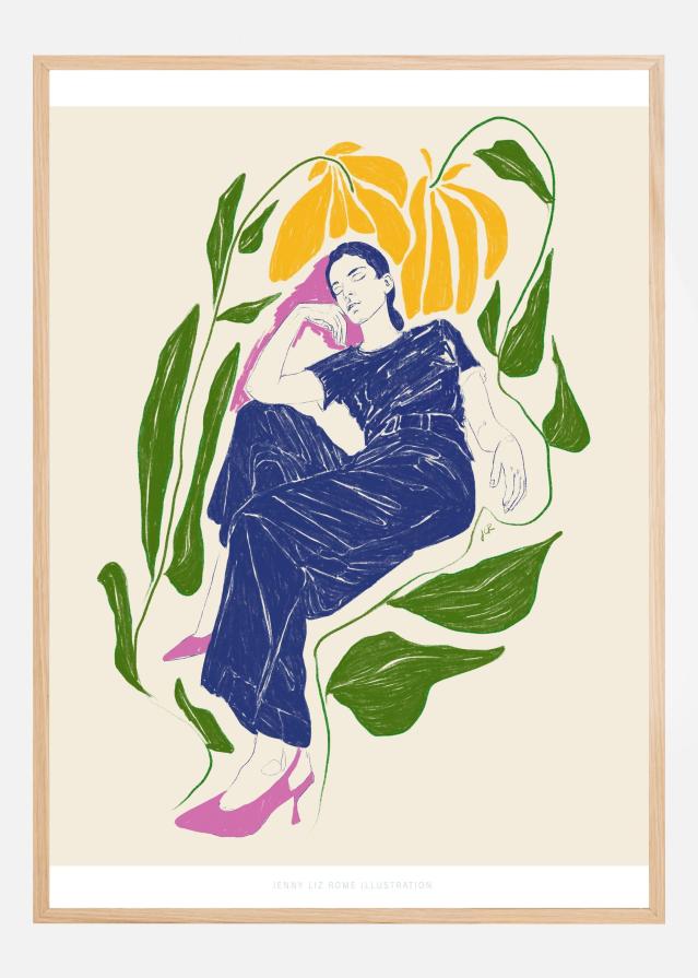 Jlr Quiet in the garden Постер