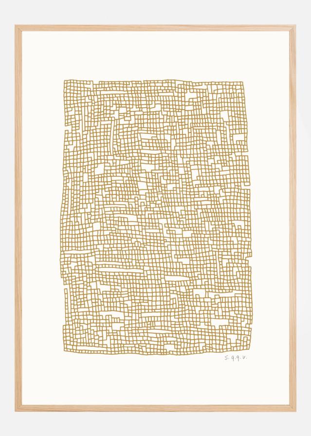 Grid Dark Oker Постер