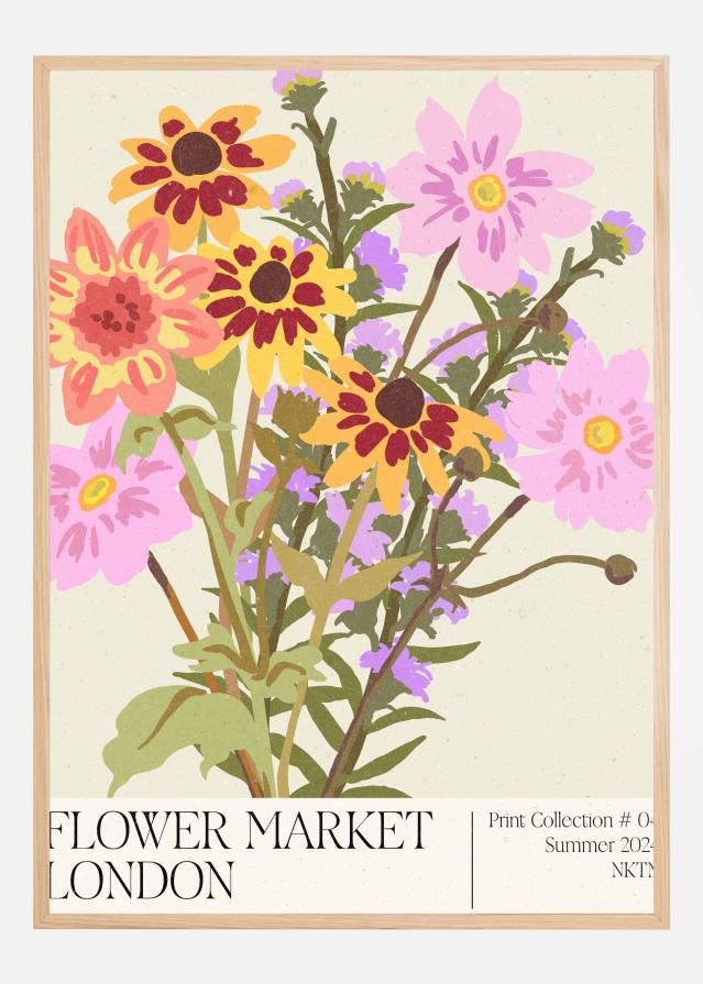 London Flower Market Постер