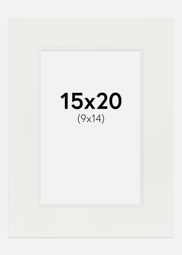 Паспарту бяло 3 mm Бяло ядро 15x20 cm (9x14)