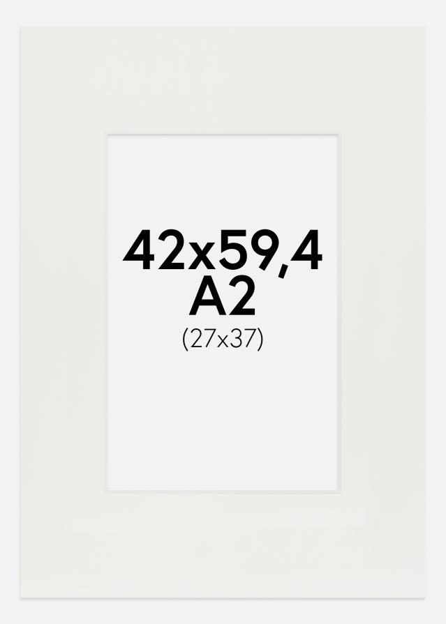 Паспарту бяло 3 mm Бяло ядро 42x59,4 cm (24x37)