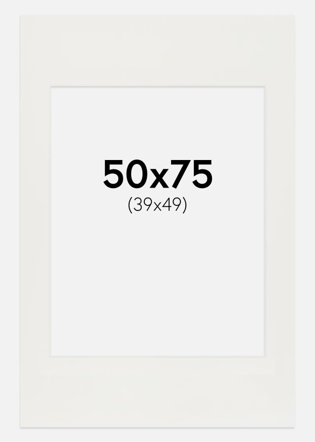 Паспарту бяло 3 mm Бяло ядро 50x75 cm (39x49)