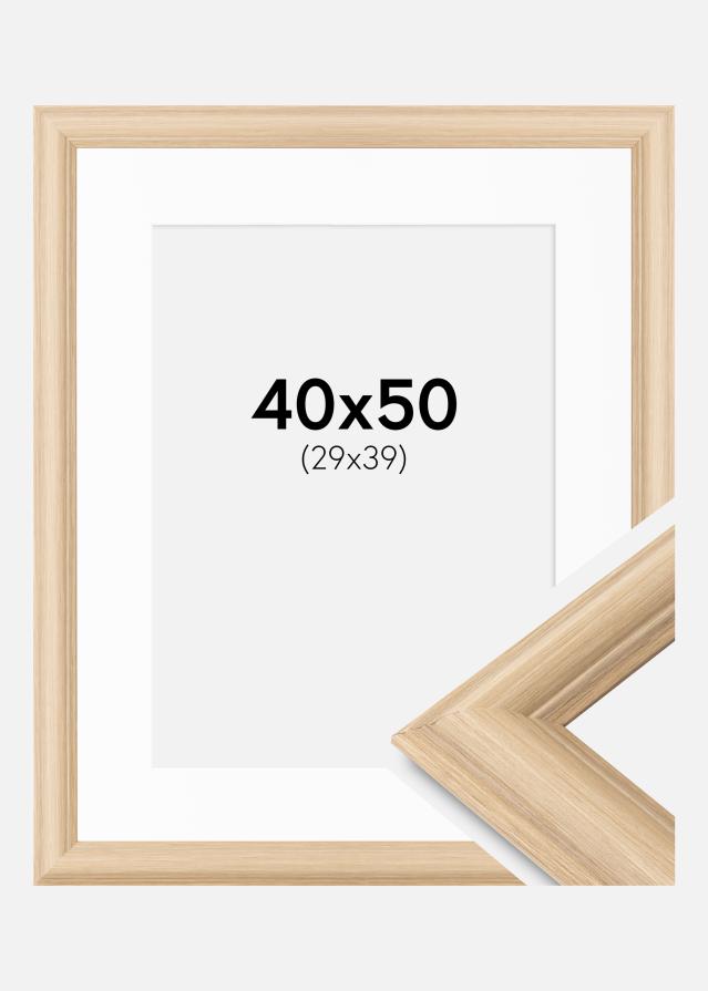 Рамка Västkusten Дъб 40x50 cm - Паспарту бяло 30x40 cm
