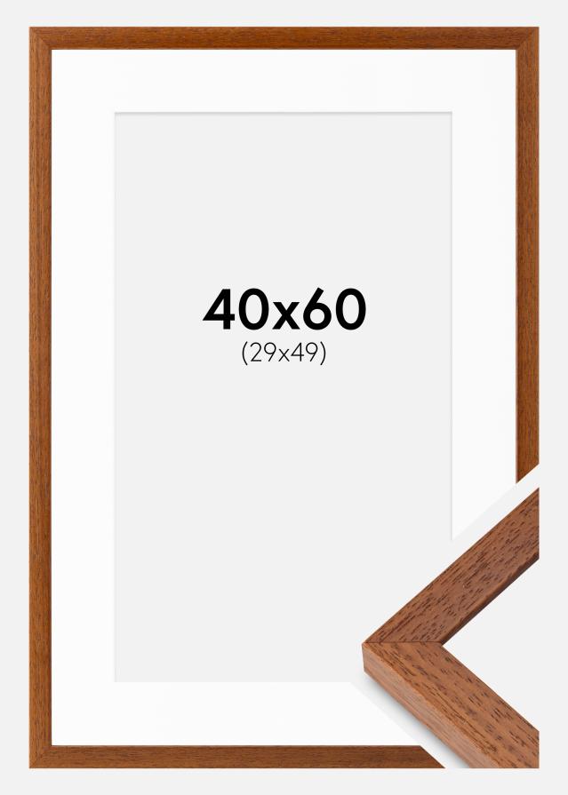 Рамка Hermes книга 40x60 cm - Паспарту Бяло 30x50 cm