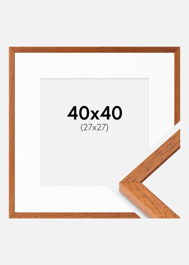 Рамка Ares Череша 40х40 cm - Паспарту Бяло 28х28 cm
