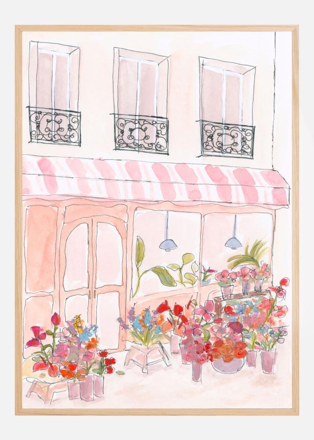 Pink Flower Shop Постер