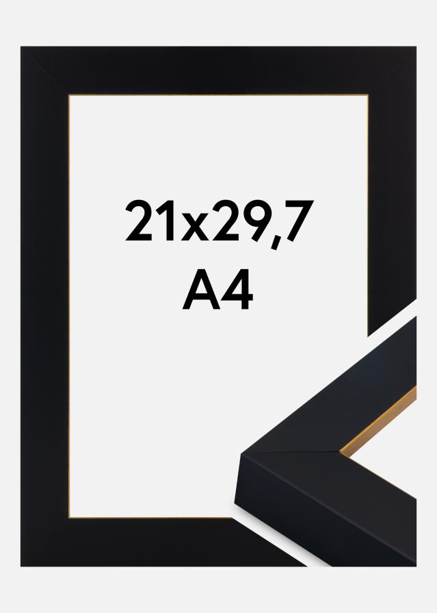 Рамка Sussex Акрилно стъкло Черен/Златен 21x29.7 cm (A4)
