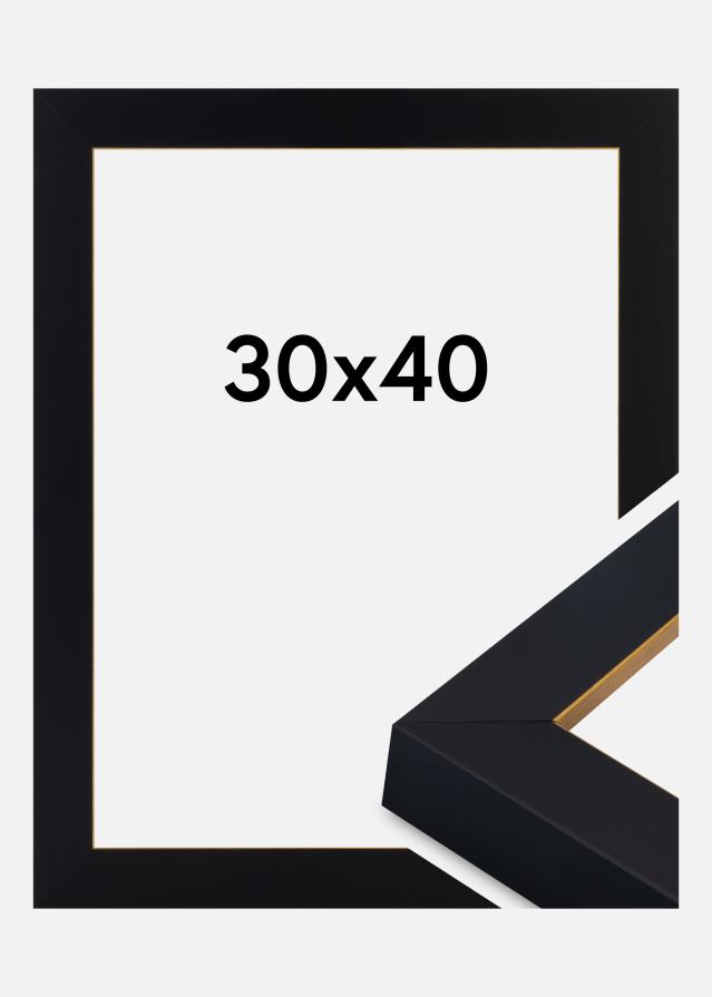 Рамка Sussex Акрилно стъкло Черен/Златен 30x40 cm