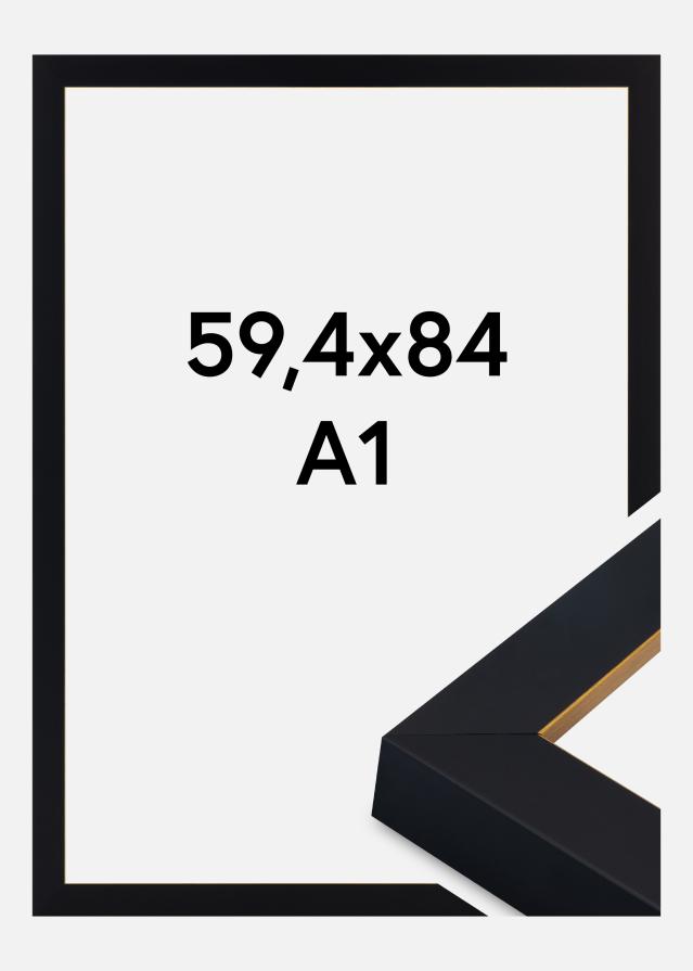 Рамка Sussex Акрилно стъкло Черен/Златен 59,4x84,1 cm (A1)