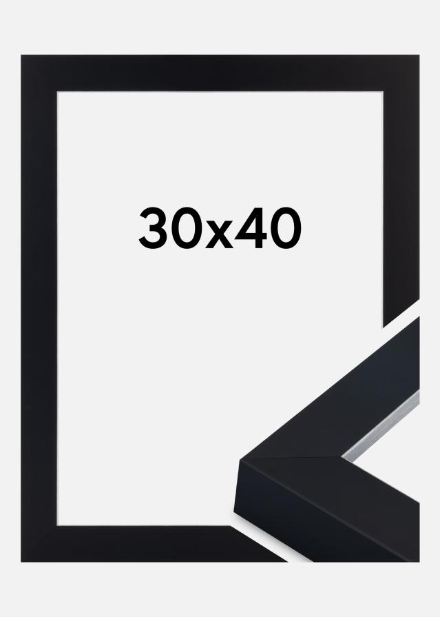 Рамка Sussex Акрилно стъкло Черен/Сребърен 30x40 cm