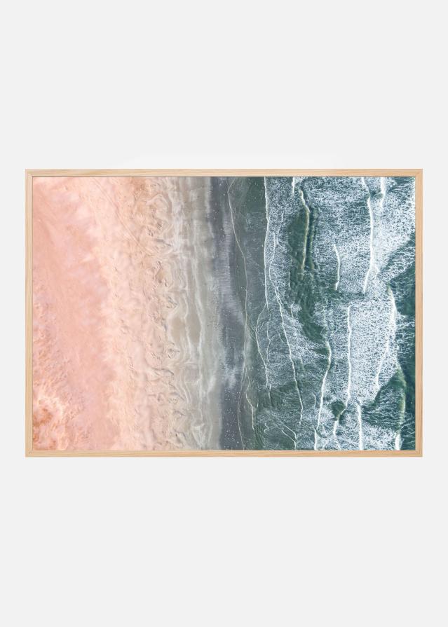 Pink and blue coastal Постер