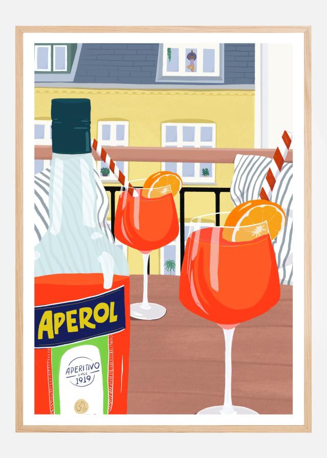 Balcony qHyggeq Постер