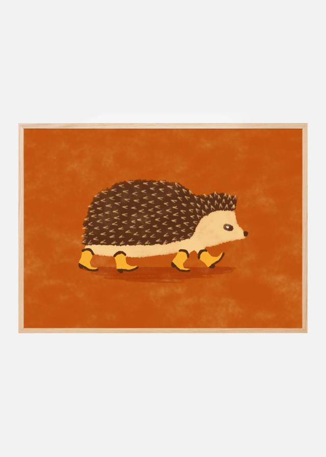 Sonny the Hedgehog Running In Cowboy Boots Постер