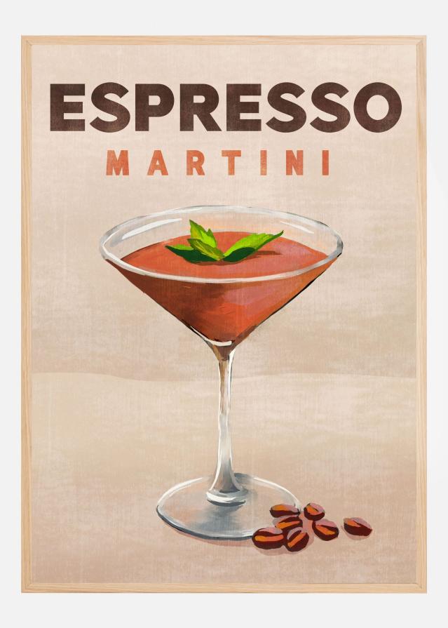 Espresso Martini Cocktail Bar Decor Постер
