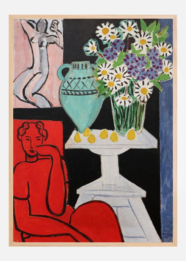 Still Life with Red Figure - Henri Matisse Постер