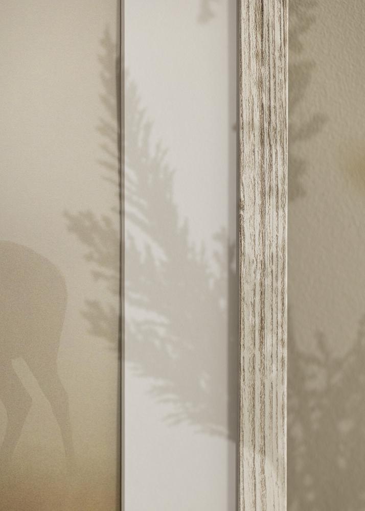 Рамка Stilren Vintage Бяло 70x100 cm - Паспарту Бяло 62x93 cm