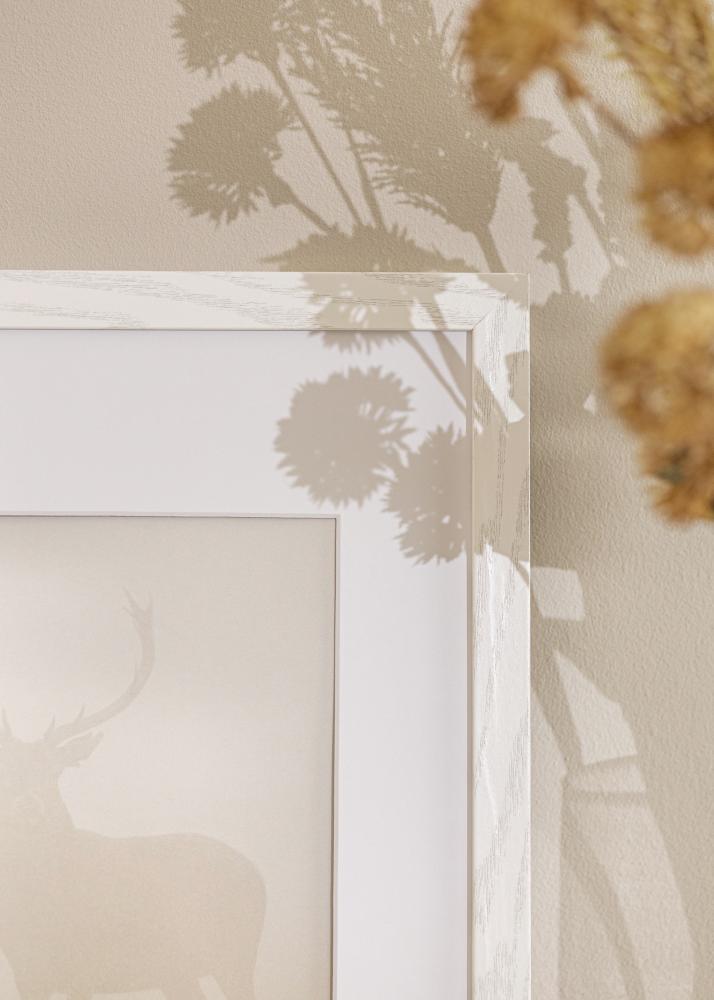 Рамка Stilren Бяло дъб 70x100 cm - Паспарту бяло 61x91,5 cm