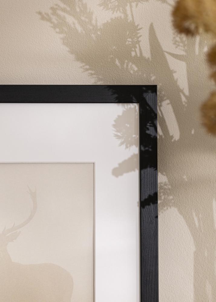 Рамка Stilren Черна 56x71 cm - Паспарту Бяло 46x61 cm