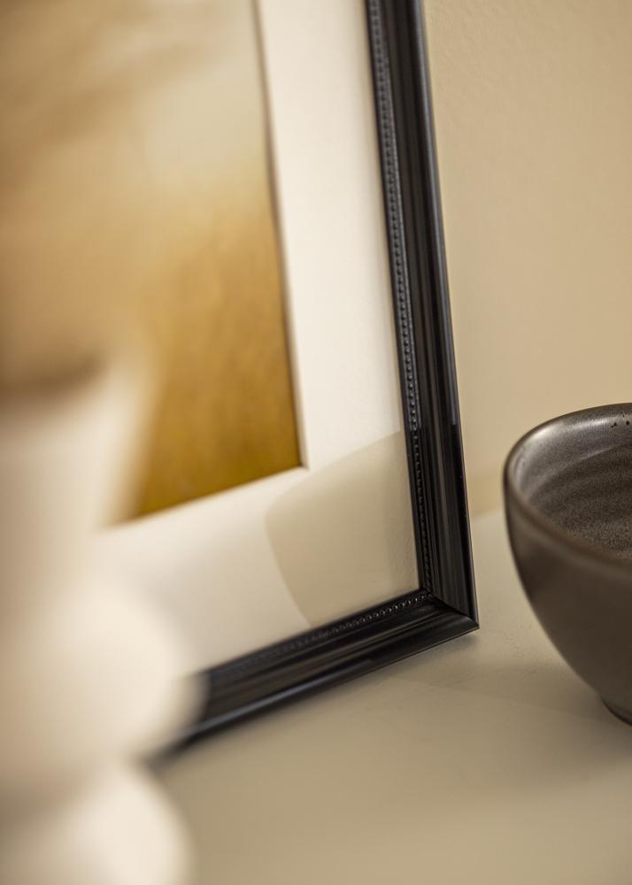 Рамка Gala Черна 13x18 cm - Паспарту Бяло B7 88x125 мм