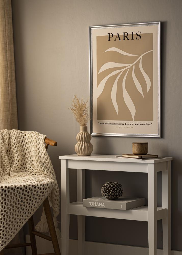 Рамка Gala Сребро 50x70 cm - Паспарту Бяло 39x60 cm