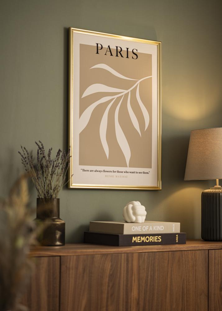 Рамка Gala злато 40x50 cm - Паспарту Бяло 30x38 cm