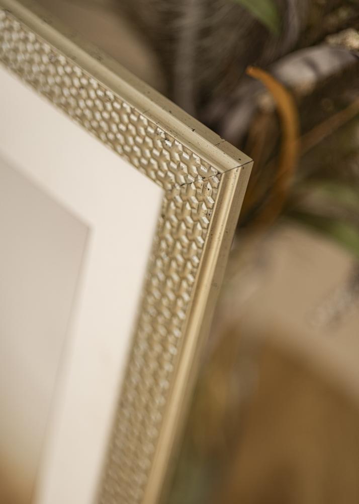 Рамка Grace Сребро 30x40 cm - Паспарту Бяло 22x32 cm