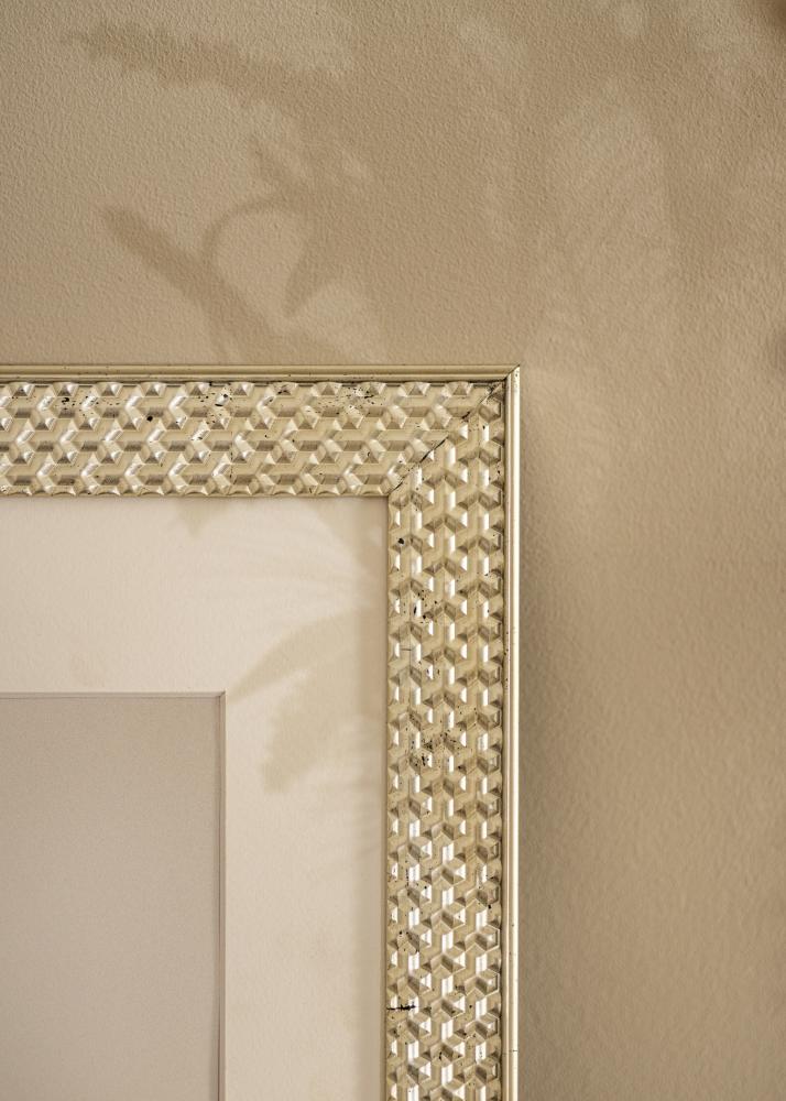 Рамка Grace Сребро 30x40 cm - Паспарту Бяло 22x32 cm