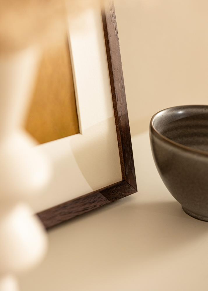 Рамка Ares Teak 40х60 cm - Паспарту Бяло 25х50 cm