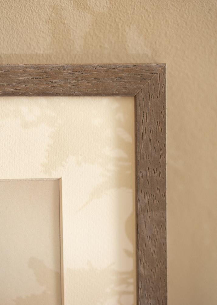 Рамка Hermes сиво 60x60 cm - Паспарту Бяло 50x50 cm