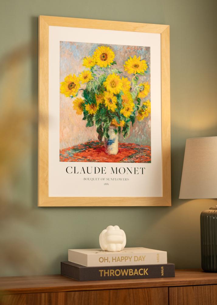 Рамка Juno дърво 40x50 cm - Паспарту Бяло 27,5x37 cm