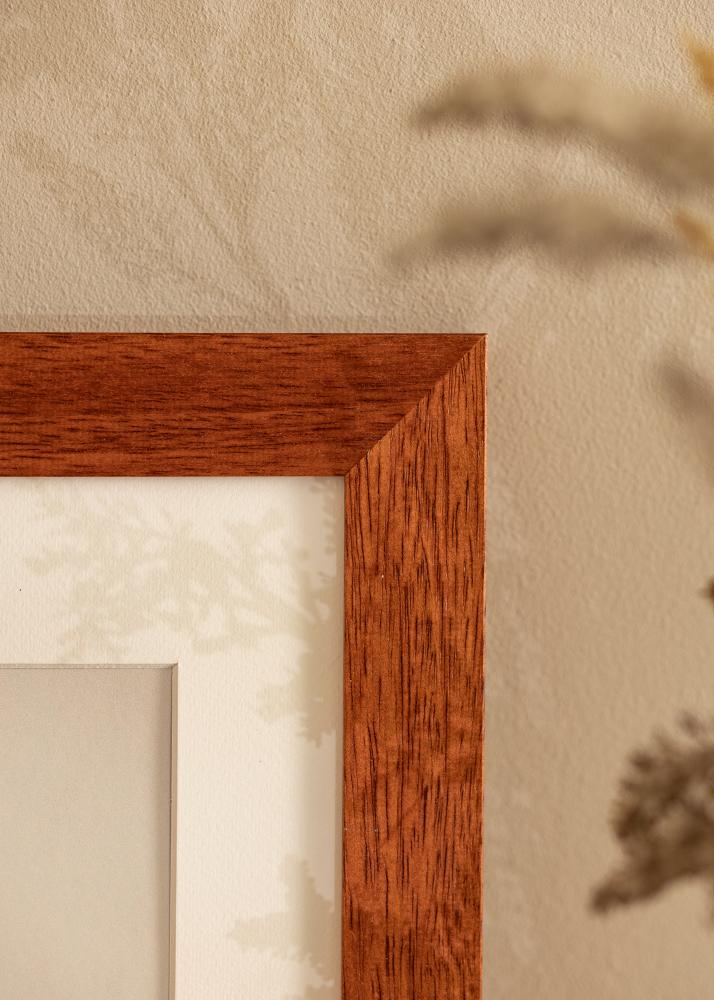 Рамка Juno Череша 28x35 cm - Паспарту Бяло 20x25 cm