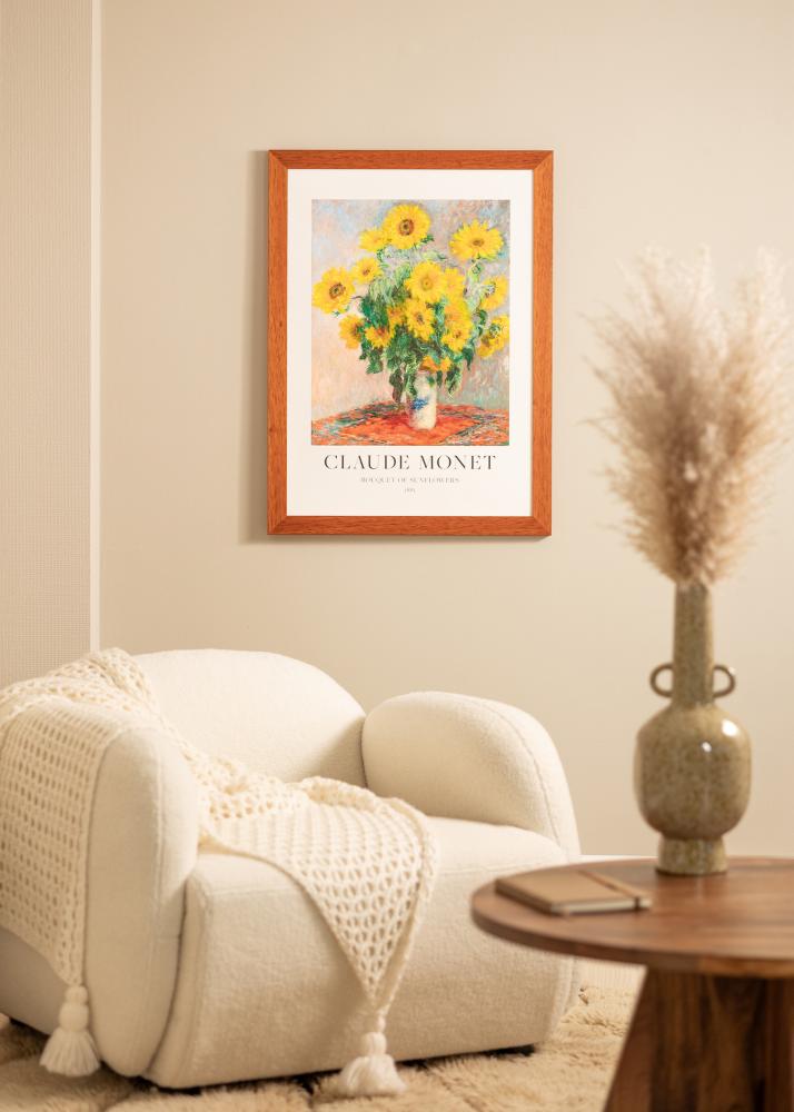 Рамка Juno Череша 28x35 cm - Паспарту Бяло 20x25 cm