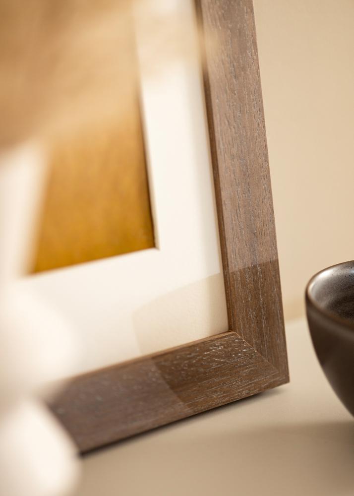 Рамка Juno сиво 70x100 cm - Паспарту Бяло 62x93 cm