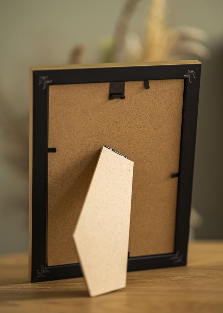 Рамка Gala злато 13x18 cm - Паспарту Бяло B7 88x125 мм