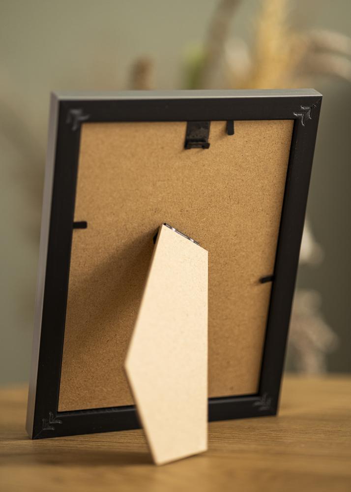 Рамка Gala Сребро 13x18 cm - Паспарту Бяло B7 88x125 mm